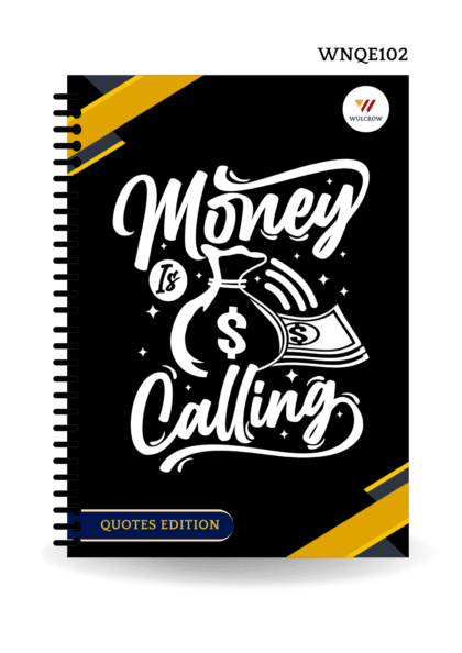 Money Is Calling Print Premium Notebook